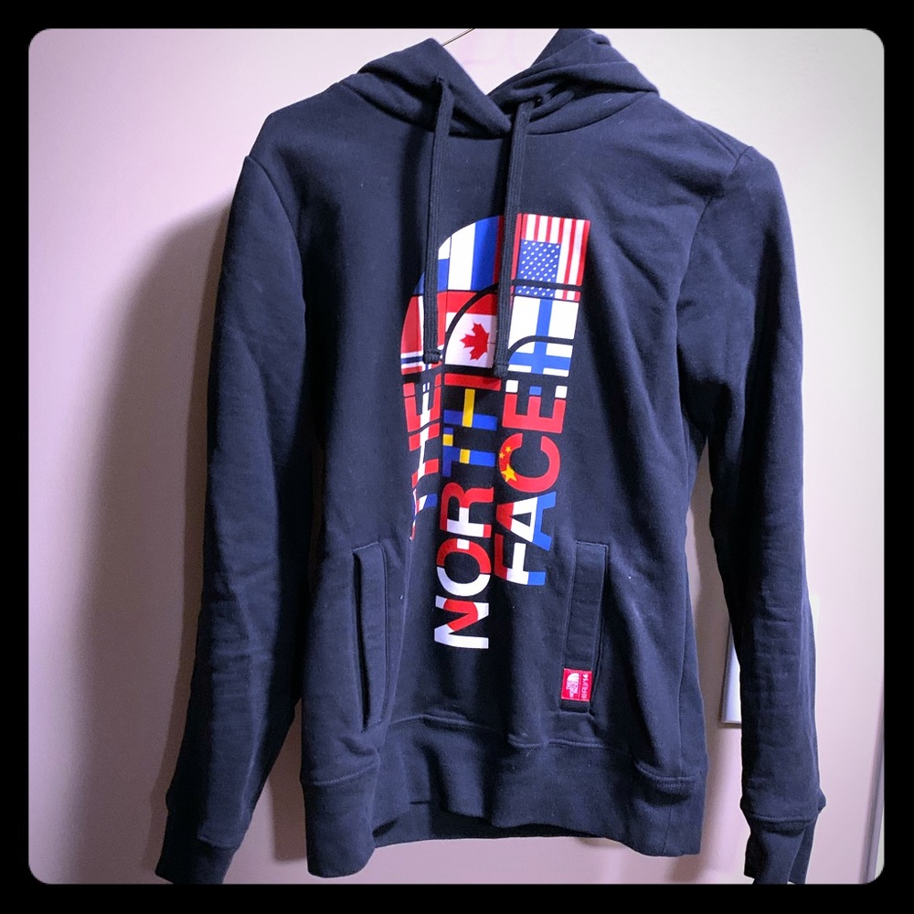 North face hooded sweatshirt